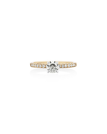 Southern Star Engagement Ring with 0.65 Carat TW of Diamonds in 18kt Yellow & White Gold Southern Star Engagement Ring with 0.65 Carat TW of Diamonds in 18kt Yellow & White Gold