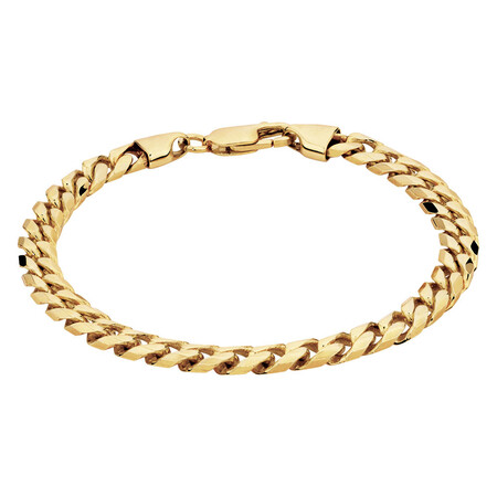 Flat Curb Bracelet in 10ct Yellow Gold Flat Curb Bracelet in 10ct Yellow Gold