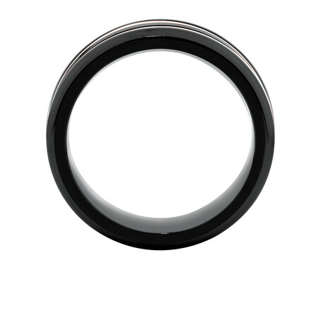 Ring in Black Titanium & 10ct Rose Gold Ring in Black Titanium & 10ct Rose Gold