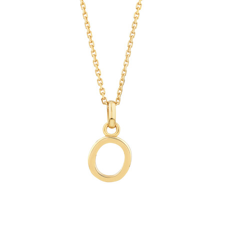O Initial Pendant in 10kt Yellow Gold O Initial Pendant in 10kt Yellow Gold