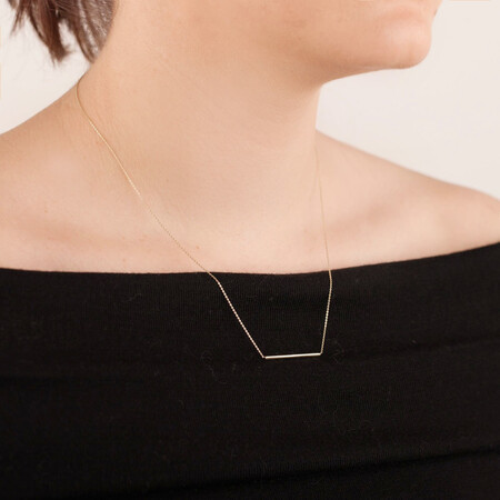 Bar Necklace in 10kt Yellow Gold Bar Necklace in 10kt Yellow Gold