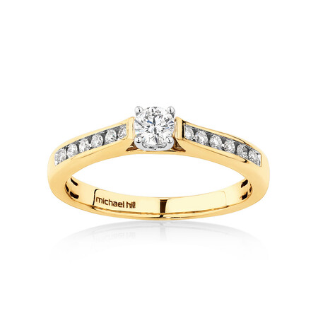 Bridal Set with 0.50 Carat TW of Diamonds in 10kt Yellow & White Gold Bridal Set with 0.50 Carat TW of Diamonds in 10kt Yellow & White Gold