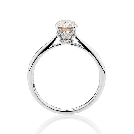 Solitaire Engagement Ring With 1 Carat TW Of Diamonds In 10ct White Gold Solitaire Engagement Ring With 1 Carat TW Of Diamonds In 10ct White Gold