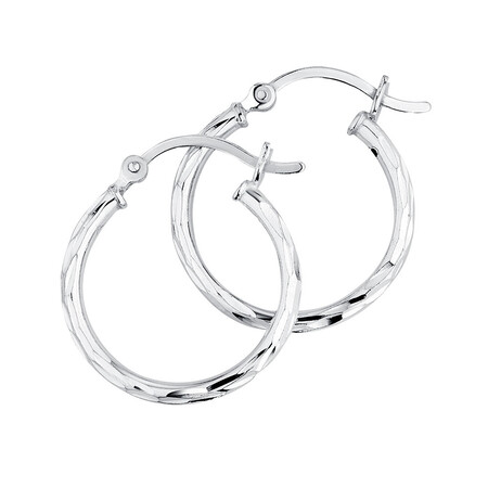 Hoop Earrings in Sterling Silver Hoop Earrings in Sterling Silver