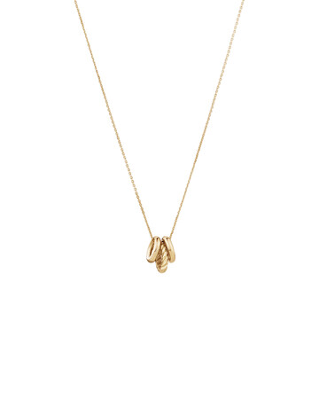 Rondel Trio Necklace in 10kt Yellow Gold Rondel Trio Necklace in 10kt Yellow Gold