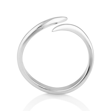 Sculpture Bypass Ring In Sterling Silver Sculpture Bypass Ring In Sterling Silver
