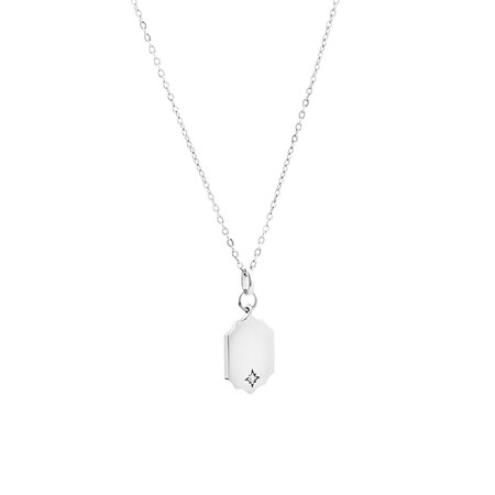 Pendant with Cubic Zirconia in Sterling Silver Pendant with Cubic Zirconia in Sterling Silver