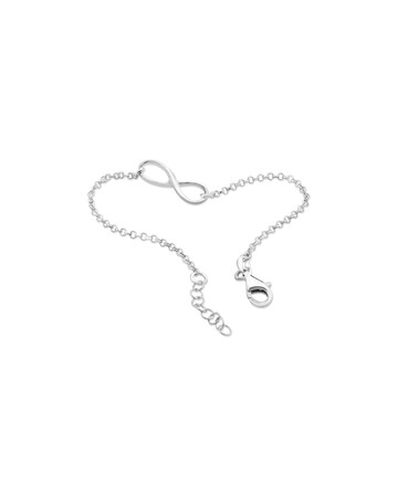 19cm (7.5") Infinity Bracelet in Sterling Silver 19cm (7.5") Infinity Bracelet in Sterling Silver