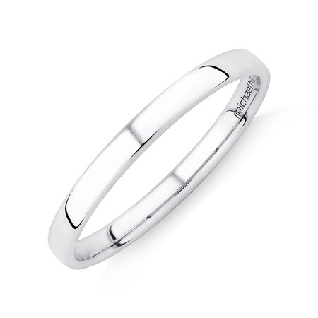 Lite Half Round Wedding Band in Platinum Lite Half Round Wedding Band in Platinum
