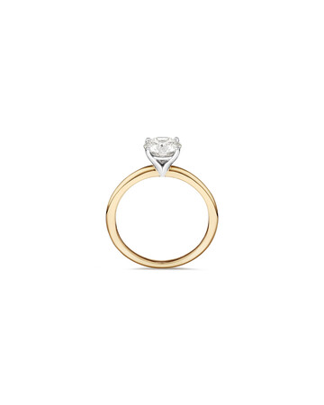 1.25 Carat Laboratory-Created Diamond Ring in 14kt Yellow & White Gold 1.25 Carat Laboratory-Created Diamond Ring in 14kt Yellow & White Gold