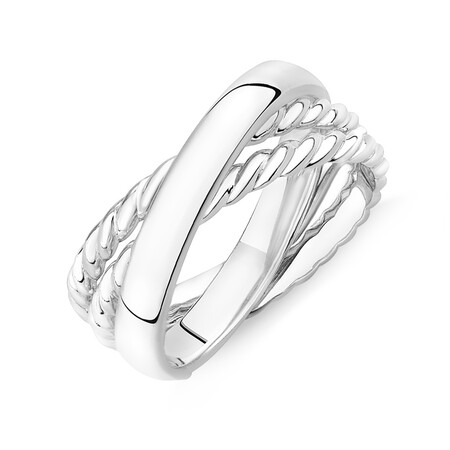 Triple Band Ring in Sterling Silver