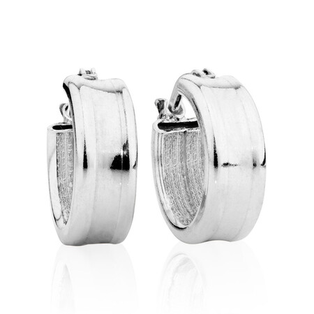 Hoop Earrings in Sterling Silver Hoop Earrings in Sterling Silver