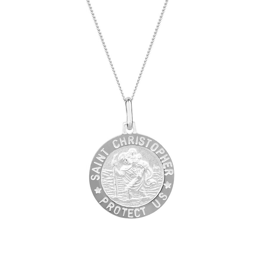 Small saint christopher necklace clearance