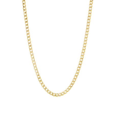 60cm (24") 5.5mm-6mm Width Curb Chain in 10kt Yellow Gold 60cm (24") 5.5mm-6mm Width Curb Chain in 10kt Yellow Gold