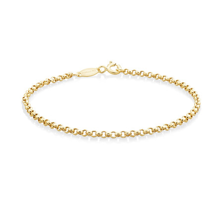 17cm (7") Hollow Belcher Bracelet in 10kt Yellow Gold 17cm (7") Hollow Belcher Bracelet in 10kt Yellow Gold