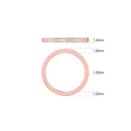 Evermore Bridal Set with Morganite & 0.20 Carat TW of Diamonds in 10ct Rose Gold Evermore Bridal Set with Morganite & 0.20 Carat TW of Diamonds in 10ct Rose Gold