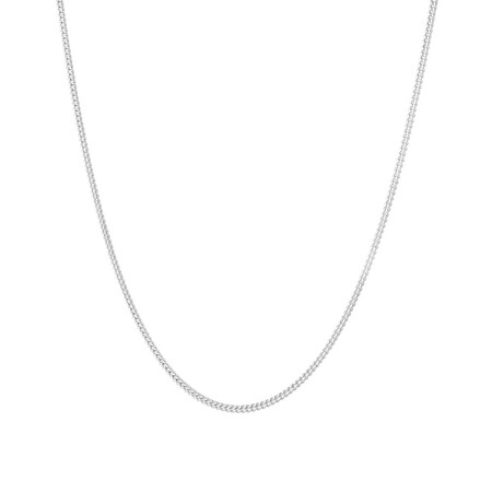 50cm (20") 1.5mm-2mm Width Curb Chain in Sterling Silver 50cm (20") 1.5mm-2mm Width Curb Chain in Sterling Silver