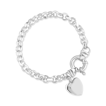 Diamond Set Belcher Bracelet in Sterling Silver Diamond Set Belcher Bracelet in Sterling Silver