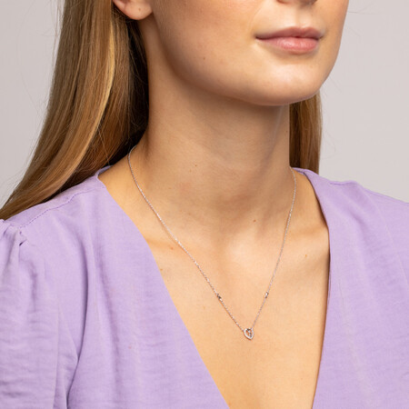Mini Infinitas Pendant with Diamonds in Sterling Silver Mini Infinitas Pendant with Diamonds in Sterling Silver