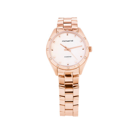 Ladies Watch With 0.12 Carat TW of Diamonds In Rose Tone Stainless Steel Ladies Watch With 0.12 Carat TW of Diamonds In Rose Tone Stainless Steel
