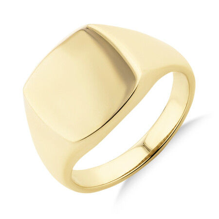 Men's Signet Ring in 10ct Yellow Gold Men's Signet Ring in 10ct Yellow Gold
