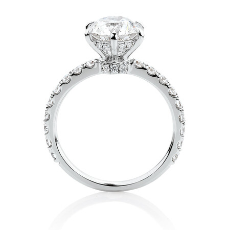 Sir Michael Hill Designer Engagement Ring With 2.52 Carat TW Of Diamonds In 14ct White & Rose Gold Sir Michael Hill Designer Engagement Ring With 2.52 Carat TW Of Diamonds In 14ct White & Rose Gold