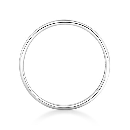 Lite Half Round Wedding Band in Platinum Lite Half Round Wedding Band in Platinum