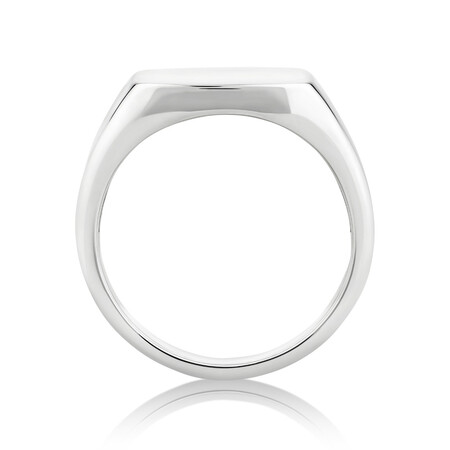 Men'S Signet Ring In Sterling Silver Men'S Signet Ring In Sterling Silver