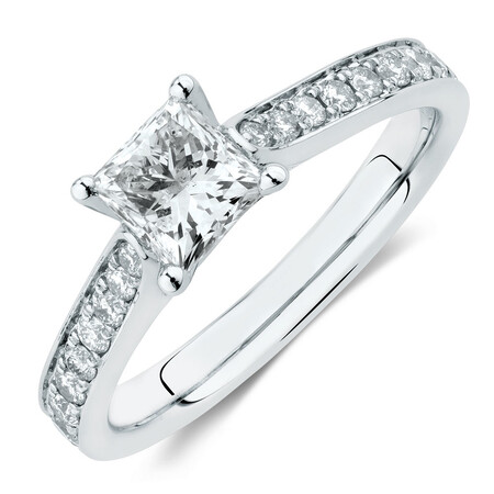 Solitaire Engagement Ring With 1 1/4 Carat TW of Diamonds In 14ct White Gold Solitaire Engagement Ring With 1 1/4 Carat TW of Diamonds In 14ct White Gold