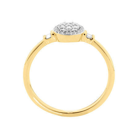 Evermore Promise Ring with 0.15 Carat TW of Diamonds in 10ct Yellow Gold Evermore Promise Ring with 0.15 Carat TW of Diamonds in 10ct Yellow Gold