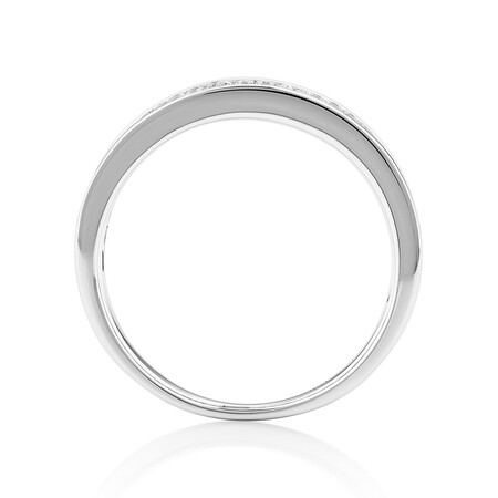 Men's Pave Ring with 0.33 Carat TW of Diamonds in 10ct White Gold Men's Pave Ring with 0.33 Carat TW of Diamonds in 10ct White Gold