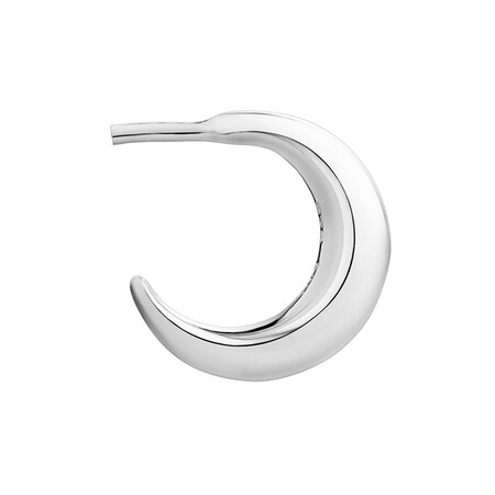 Sculpture Hoop Earrings In Sterling Silver Sculpture Hoop Earrings In Sterling Silver