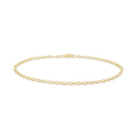 27cm (11") Belcher Anklet in 10ct Yellow Gold 27cm (11") Belcher Anklet in 10ct Yellow Gold