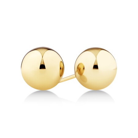 7mm Ball Stud Earrings in 10kt Yellow Gold 7mm Ball Stud Earrings in 10kt Yellow Gold