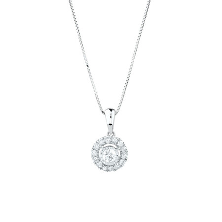 Pendant with 1/4 Carat TW of Diamonds in 10kt White Gold Pendant with 1/4 Carat TW of Diamonds in 10kt White Gold