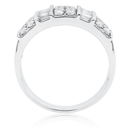 Ring with 3/4 Carat TW of Diamonds in 10kt White Gold Ring with 3/4 Carat TW of Diamonds in 10kt White Gold