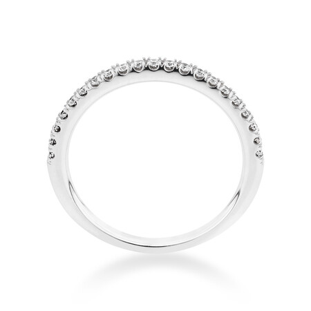 Wedding Band with 0.21 Carat TW of Diamonds in 18ct White Gold Wedding Band with 0.21 Carat TW of Diamonds in 18ct White Gold