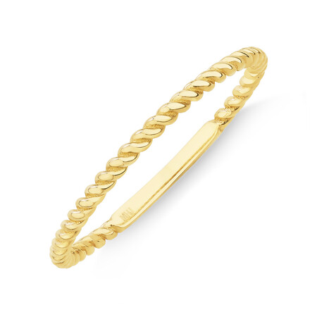 Twisted Band Ring in 10kt Yellow Gold Twisted Band Ring in 10kt Yellow Gold