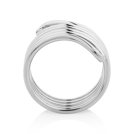 Double Row Loop Ring In Sterling Silver Double Row Loop Ring In Sterling Silver