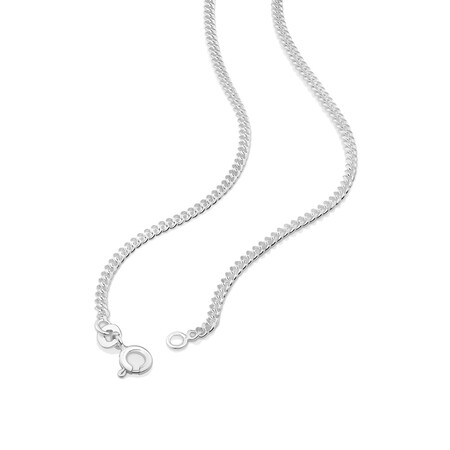 55cm (22") 1.5mm - 2mm Width Curb Chain in Sterling Silver 55cm (22") 1.5mm - 2mm Width Curb Chain in Sterling Silver