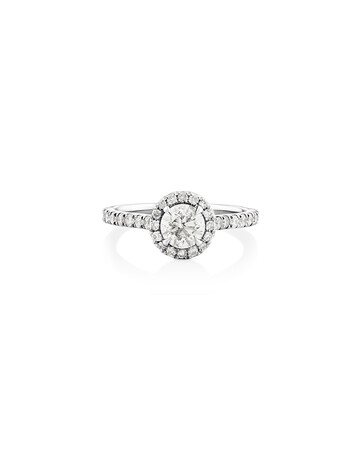 Engagement Ring with 1.38 Carat TW of Diamonds in 14ct White Gold Engagement Ring with 1.38 Carat TW of Diamonds in 14ct White Gold