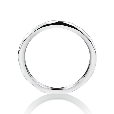 Hammered Finish Ring in Sterling Silver Hammered Finish Ring in Sterling Silver