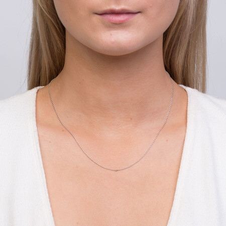 45cm (18") Belcher Chain in 10ct White Gold 45cm (18") Belcher Chain in 10ct White Gold