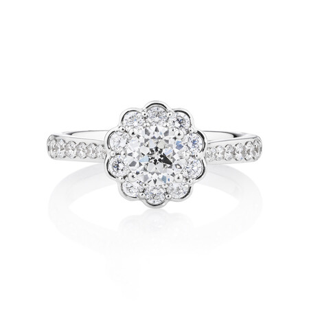 Southern Star Engagement Ring with 1.35 Carat TW of Diamonds in 14ct White Gold Southern Star Engagement Ring with 1.35 Carat TW of Diamonds in 14ct White Gold