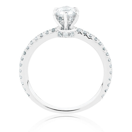 Sir Michael Hill Designer Engagement Ring With 0.70 Carat TW Of Diamonds In 14kt White Gold Sir Michael Hill Designer Engagement Ring With 0.70 Carat TW Of Diamonds In 14kt White Gold