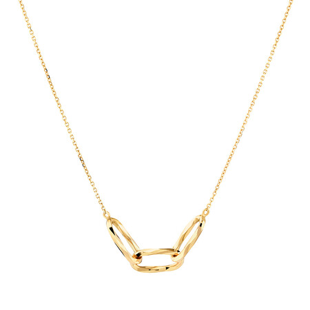 Link Necklace in 10ct Yellow Gold Link Necklace in 10ct Yellow Gold