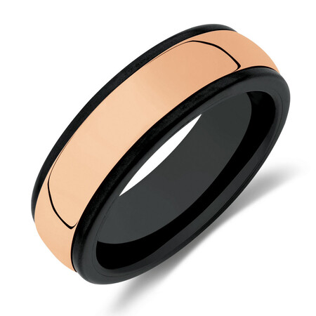 Ring in Black Titanium & 10kt Rose Gold Ring in Black Titanium & 10kt Rose Gold