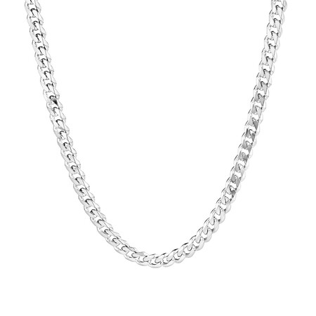 50cm (20") 5mm-5.5mm Width Curb Chain in Sterling Silver 50cm (20") 5mm-5.5mm Width Curb Chain in Sterling Silver