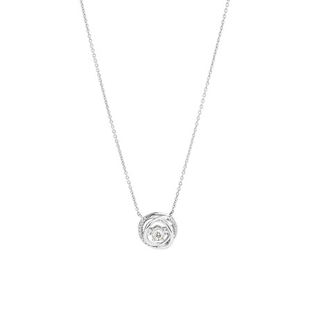 Everlight Pendant with 0.10 Carat TW of Diamonds in Sterling Silver Everlight Pendant with 0.10 Carat TW of Diamonds in Sterling Silver