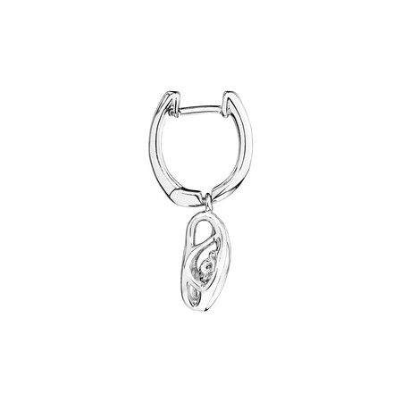 Everlight Earrings with Diamonds in Sterling Silver Everlight Earrings with Diamonds in Sterling Silver